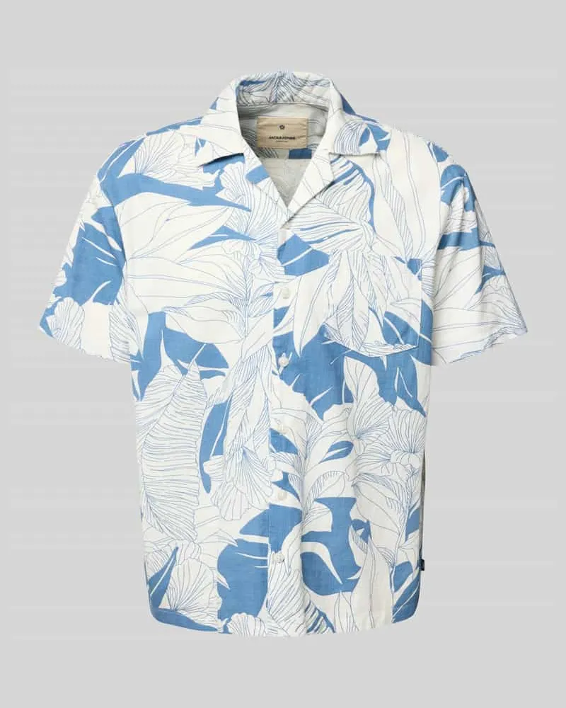 Jack & Jones Regular Fit Freizeithemd mit Brusttasche Modell 'BLUBAHAMAS 