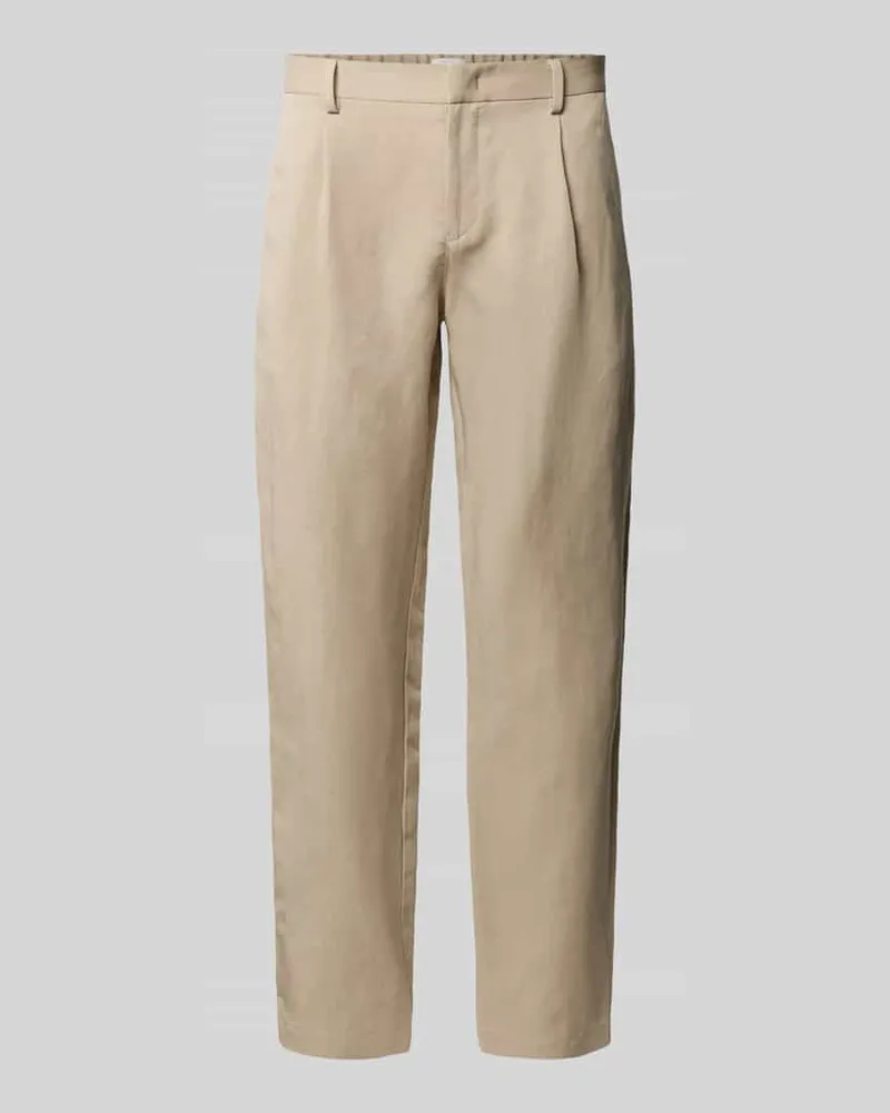 Roy Robson Slim Fit Hose mit Gesäßtaschen Beige