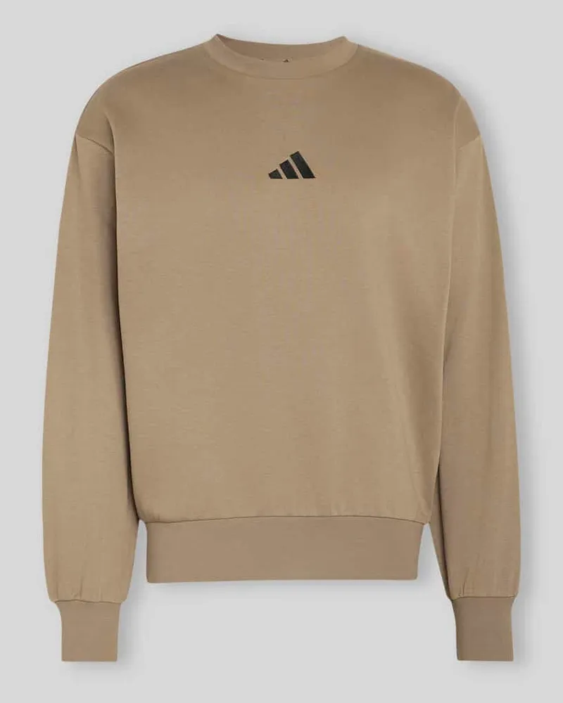 adidas Relaxed Fit Sweatshirt aus Baumwoll-Mix Khaki