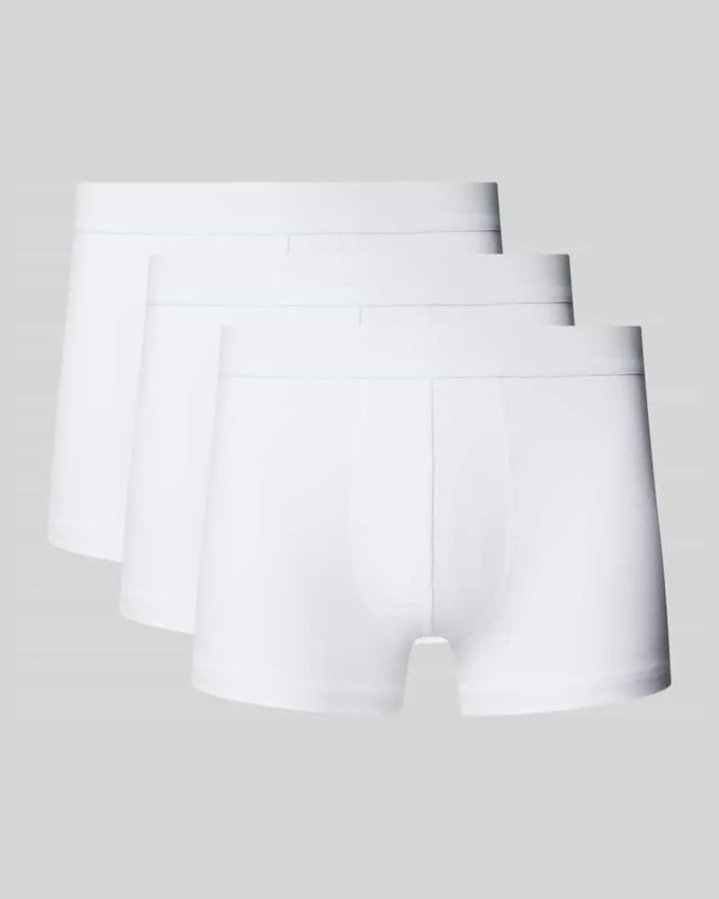 Bread & Boxers Trunks mit elastischem Bund im 3er-Pack 