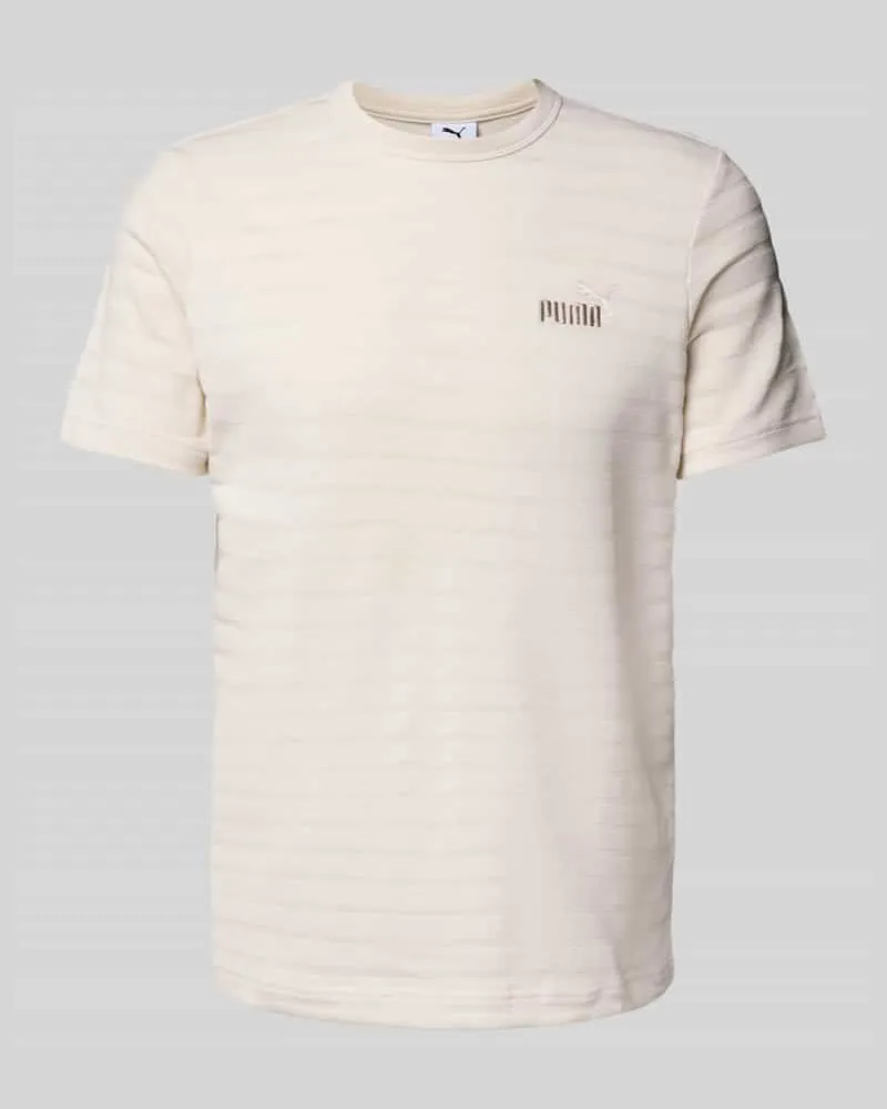 Puma T-Shirt mit Strukturmuster Modell 'ESS ELEVATED Offwhite
