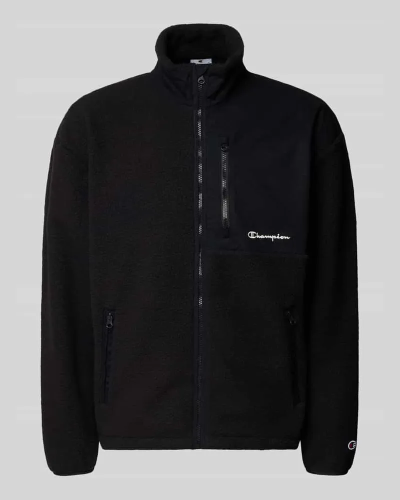 Champion Sweatjacke aus Teddyfell Black