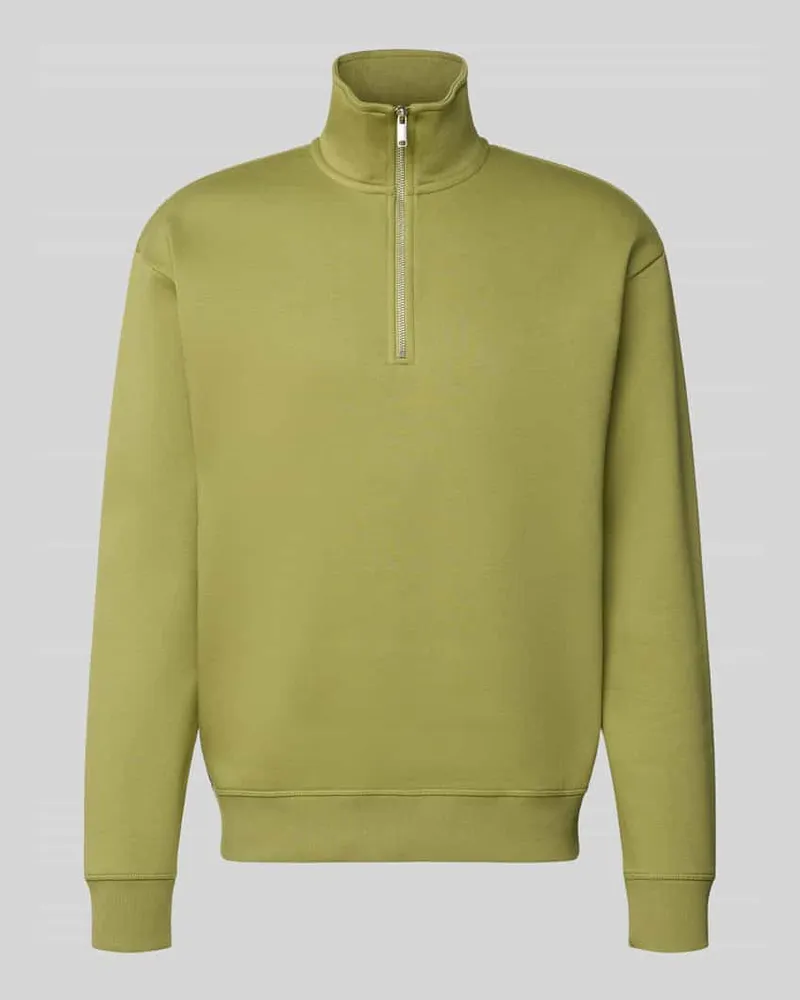 McNeal Sweatshirt mit Stehkragen Schilf