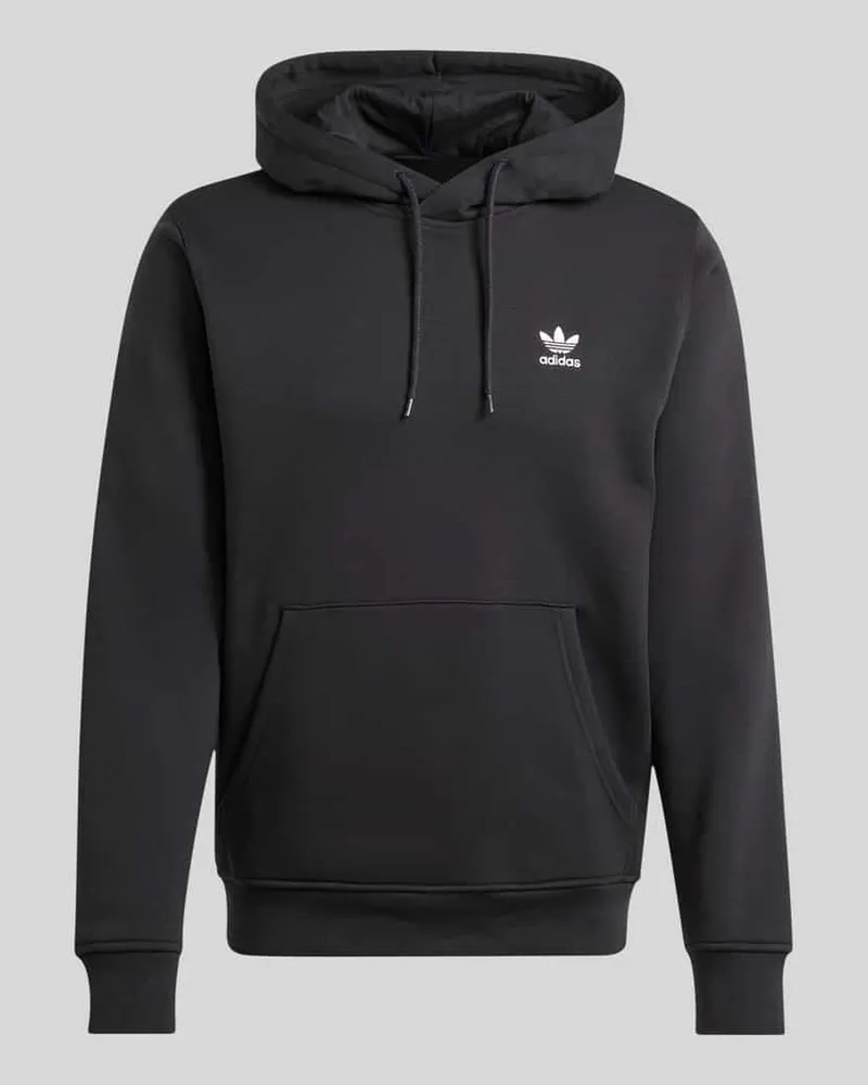 adidas Regular Fit Hoodie aus Baumwoll-Mix mit Logo-Stitching Black