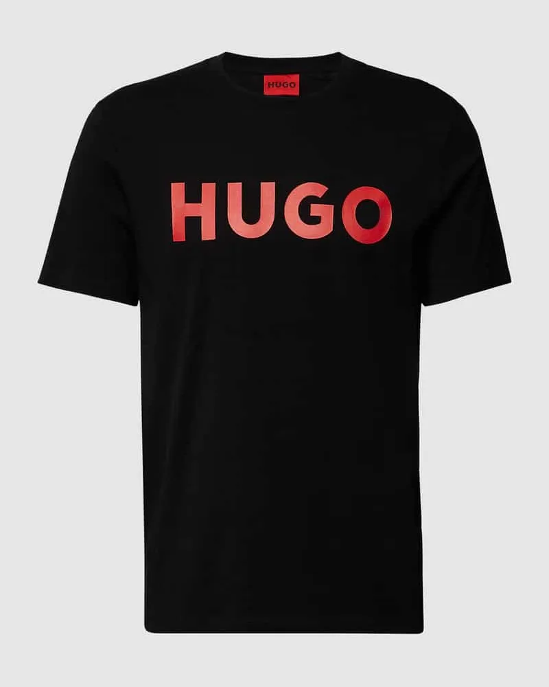 HUGO BOSS T-Shirt mit Label-Schriftzug Modell 'DULIVIO 