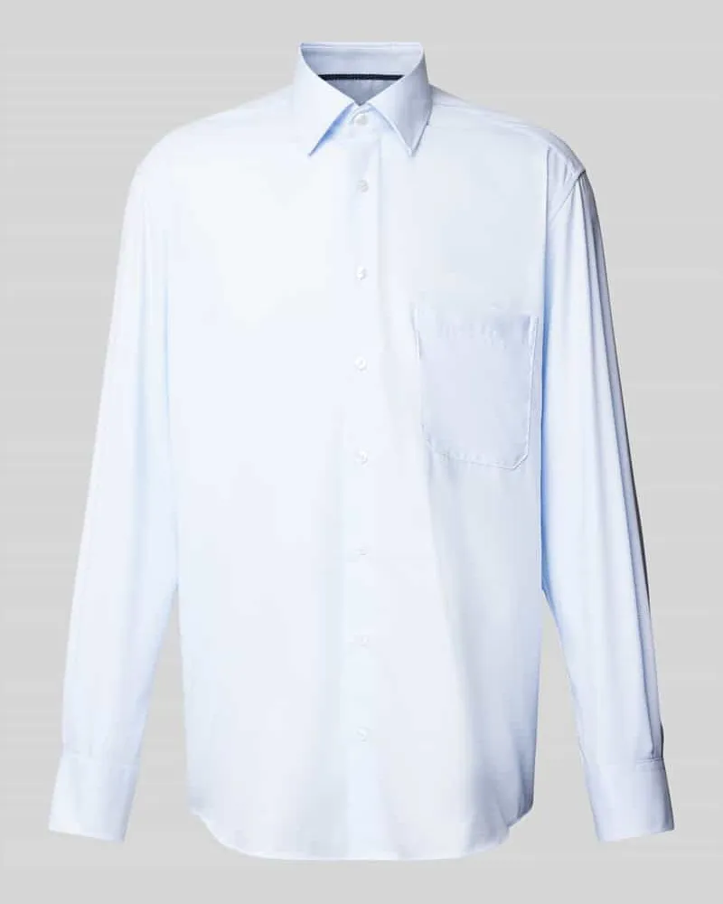 Eterna Comfort Fit Business-Hemd mit Kentkragen Bleu