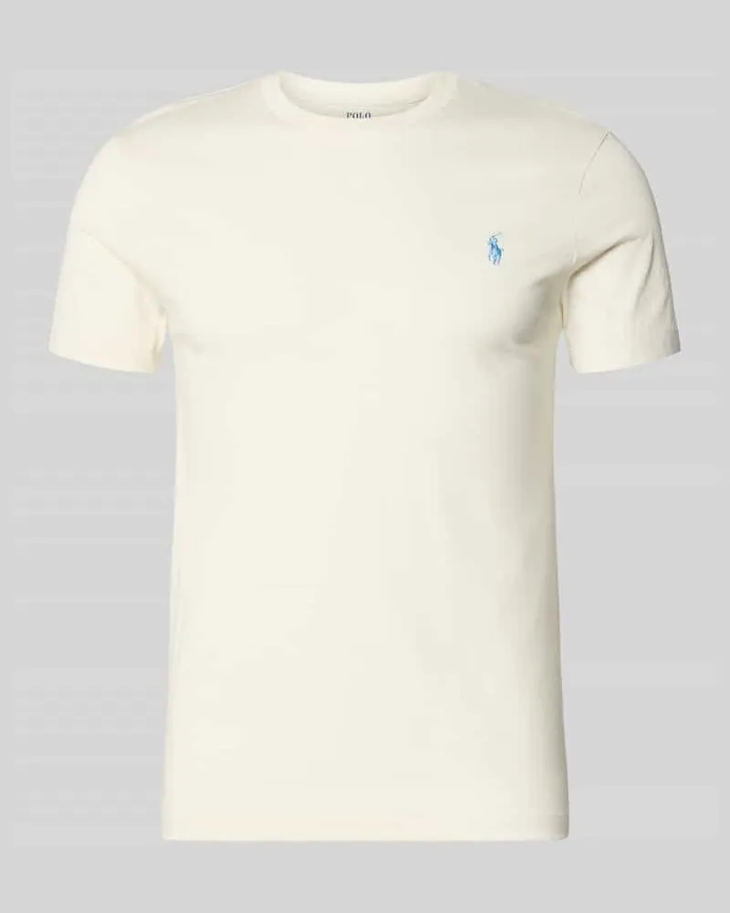 Ralph Lauren Regular Fit T-Shirt aus reiner Baumwolle Beige