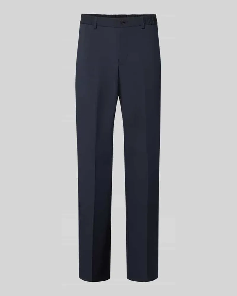 S.Oliver Wide Leg Anzughose mit Viskose-Anteil Marine