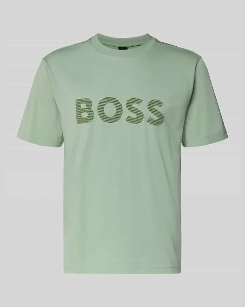 HUGO BOSS Regular Fit T-Shirt aus Baumwoll-Mix Modell 'ICONIC Mint
