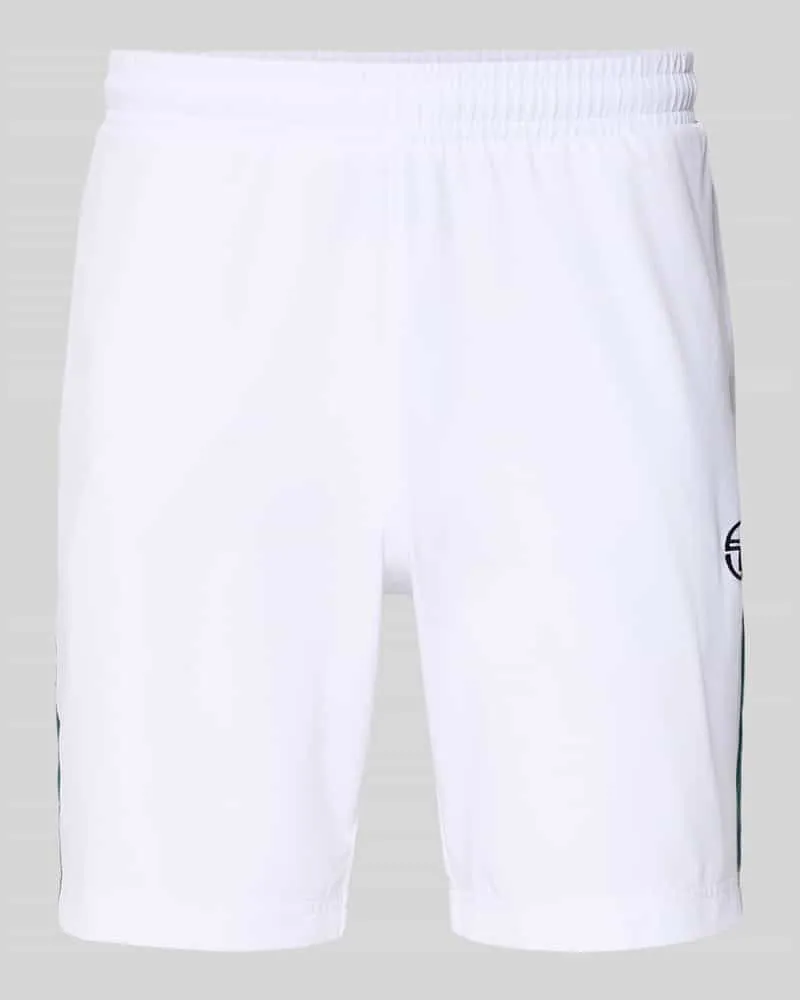 Sergio Tacchini Shorts mit Logo-Print Modell 'GOCCIA Weiss