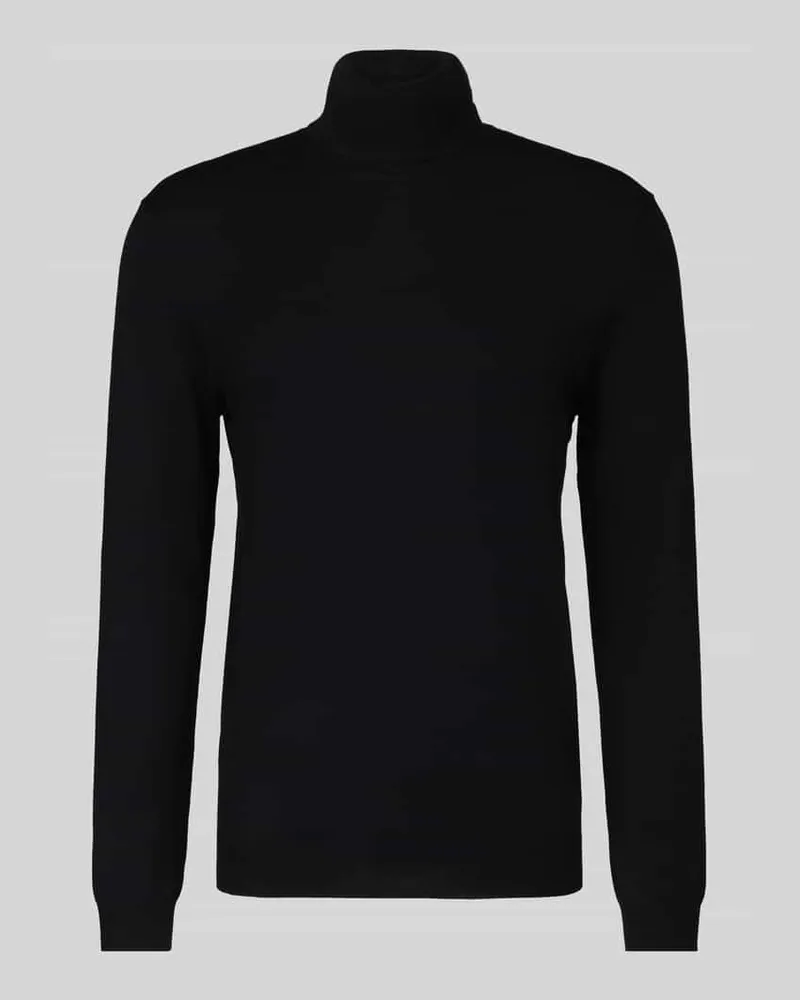 Only & Sons Regular Fit Rollkragenpullover aus Viskose-Mix Modell 'WYLER Black