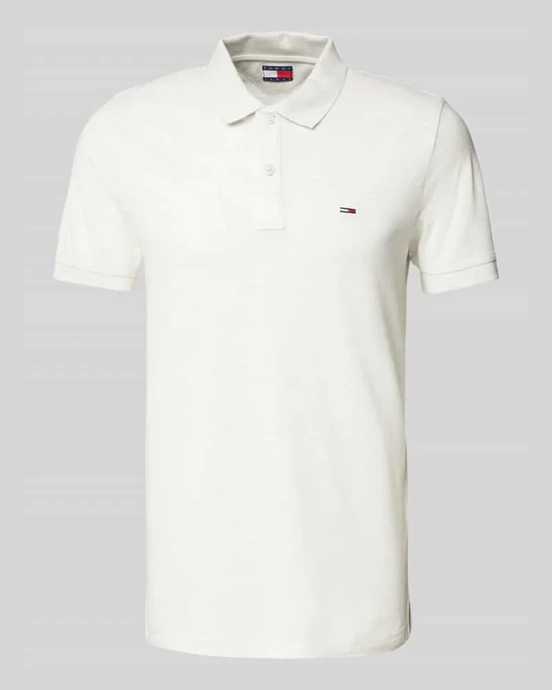 Tommy Hilfiger Slim Fit Poloshirt mit Logo-Stitching 