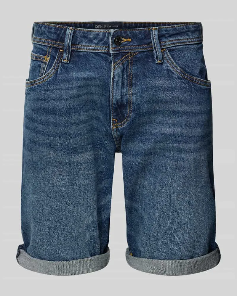 Tom Tailor Slim Fit Bermudas aus Baumwoll-Mix Modell 'PIERS 