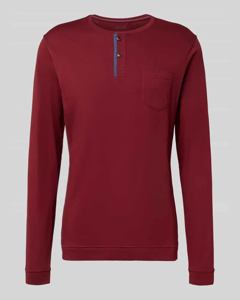 Jockey Longsleeve mit Rundhalsausschnitt Bordeaux