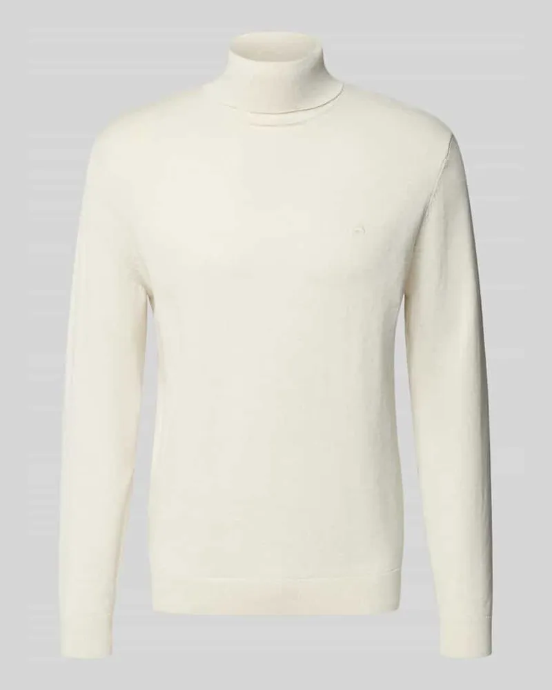 Tom Tailor Regular Fit Rollkragenpullover aus reiner Baumwolle 