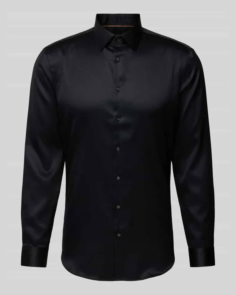 JAKE*S Slim Fit Businesshemd aus Satin 