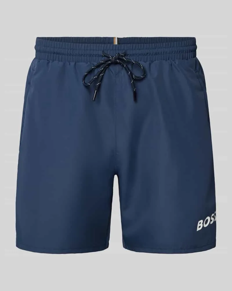 HUGO BOSS Badehose mit Label Print Modell 'STARFISH 