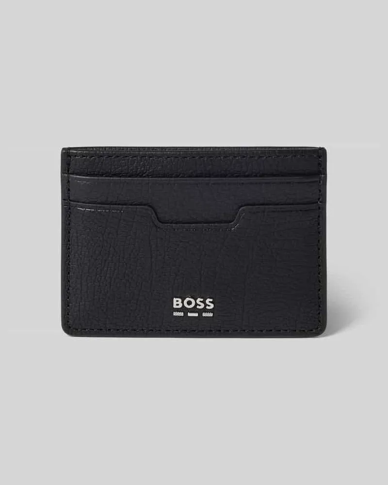 HUGO BOSS Kartenhalter mit Label-Applikation Modell 'LEWYS_S Black