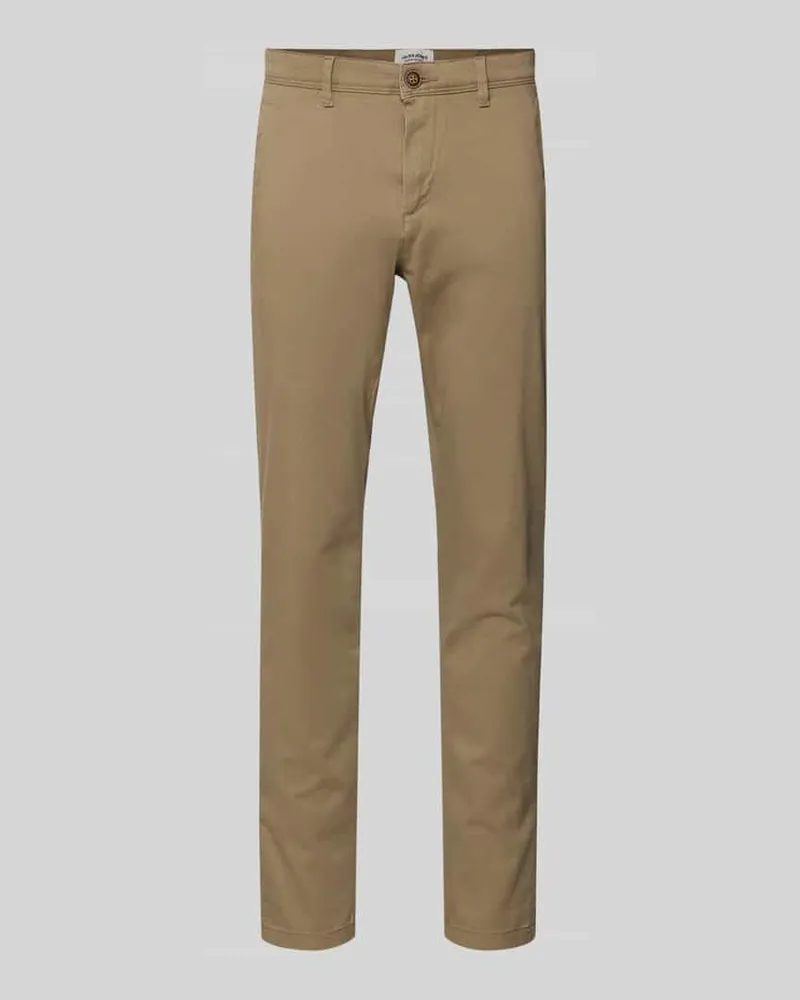 Jack & Jones Stoffhose mit Gesäßtaschen Modell 'MARCO Beige