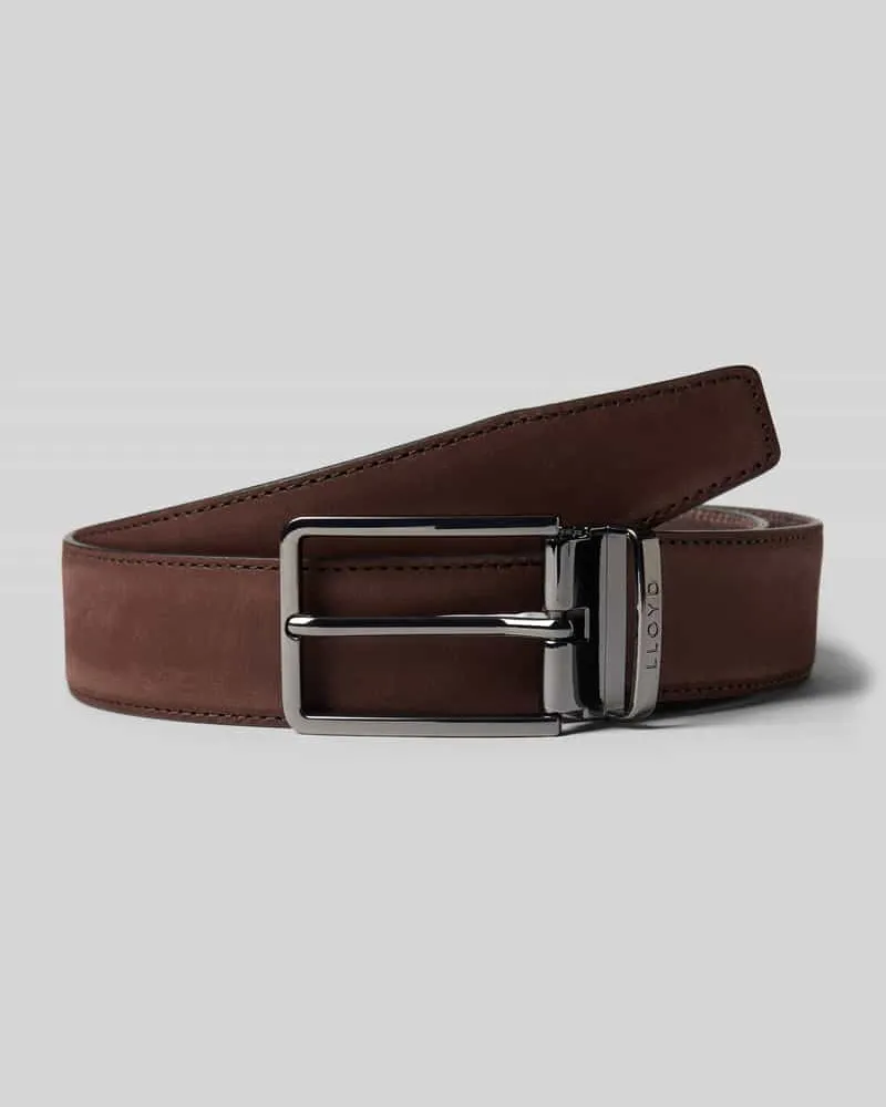 Lloyd Belts Gürtel aus echtem Leder Modell 'Nubuck Dunkelbraun