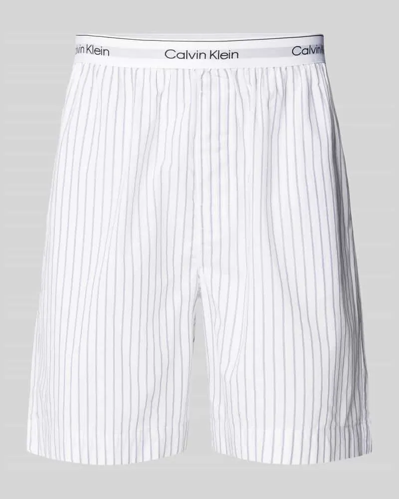 Calvin Klein Regular Fit Shorts mit elastischem Label-Bund 