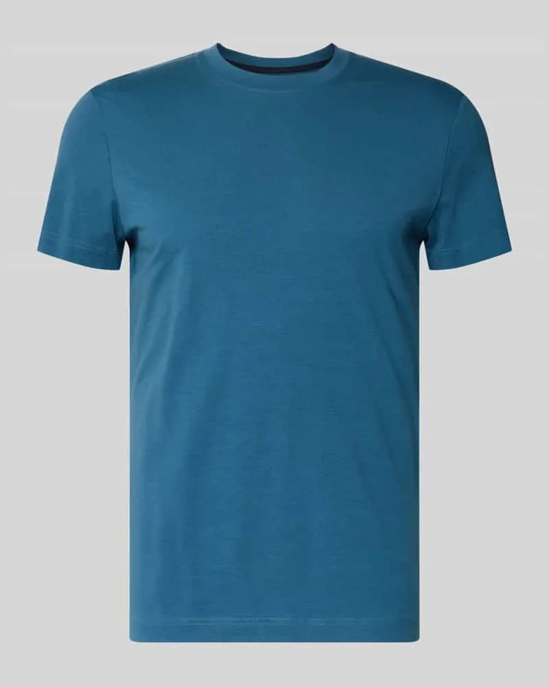 Tom Tailor Slim Fit T-Shirt aus Baumwoll-Mix Ocean