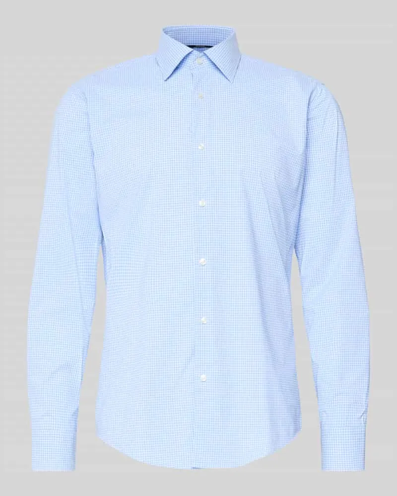 HUGO BOSS Regular Fit Businesshemd mit Kombimanschette Modell 'P-JOE-K Bleu