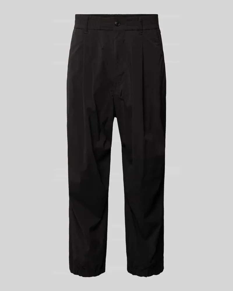 Drykorn Tapered Fit Bundfaltenhose mit elastischem Bund 
