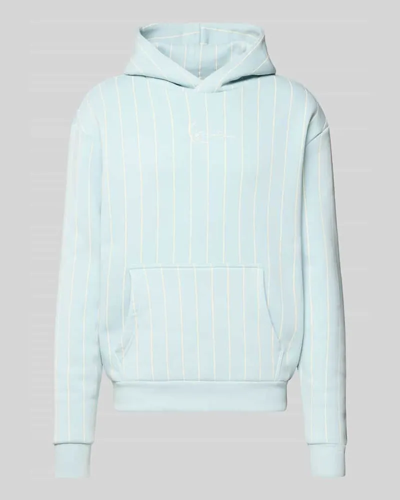 Karl Kani Hoodie mit Kapuze Hellblau