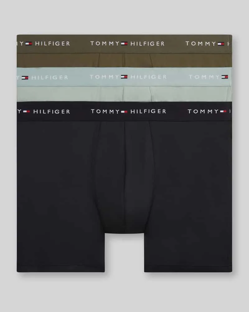 Tommy Hilfiger Regular Fit Trunks im 3-er-Pack Khaki