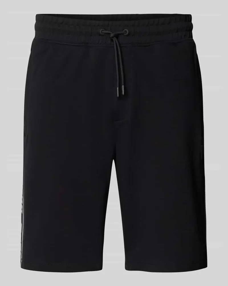 Guess Shorts mit elastischem Bund und Tunnelzug Black