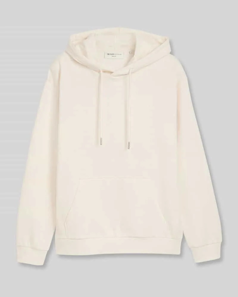 Tom Tailor Regular Fit Hoodie aus Baumwoll-Mix Offwhite