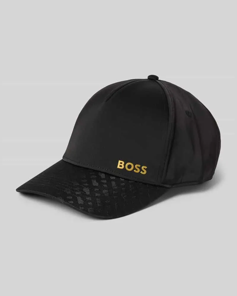 HUGO BOSS Basecap mit Label Print Modell 'SEVILE Black
