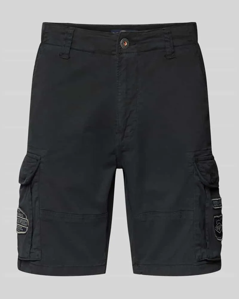 Petrol Industries Bermudas mit Cargotaschen Black