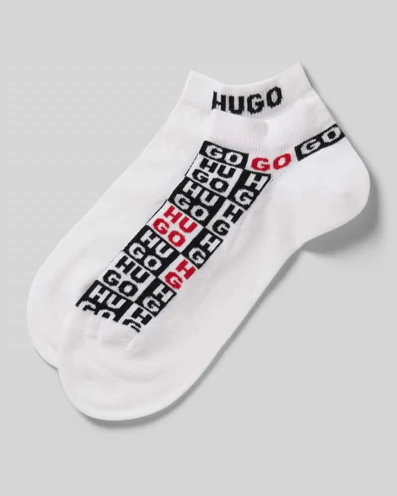 HUGO BOSS Sneakersocken mit Logo-Detail Weiss