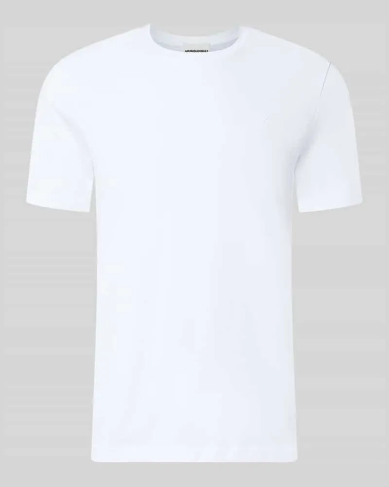 Armedangels Regular Fit T-Shirt aus reiner Baumwolle Modell 'JAAMES Weiss