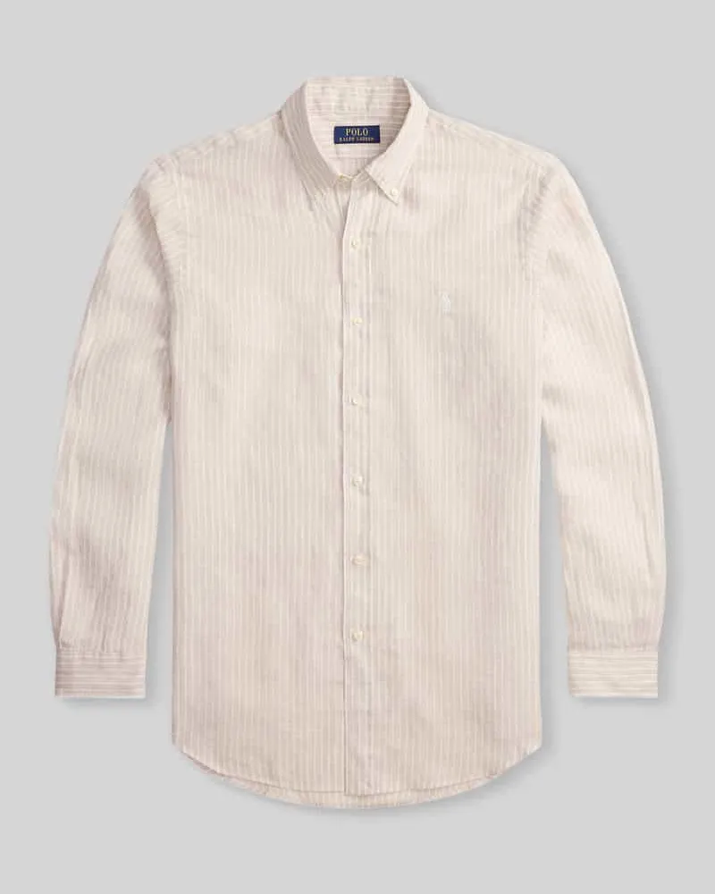 Ralph Lauren Regular Fit Freizeithemd aus reinem Leinen Beige