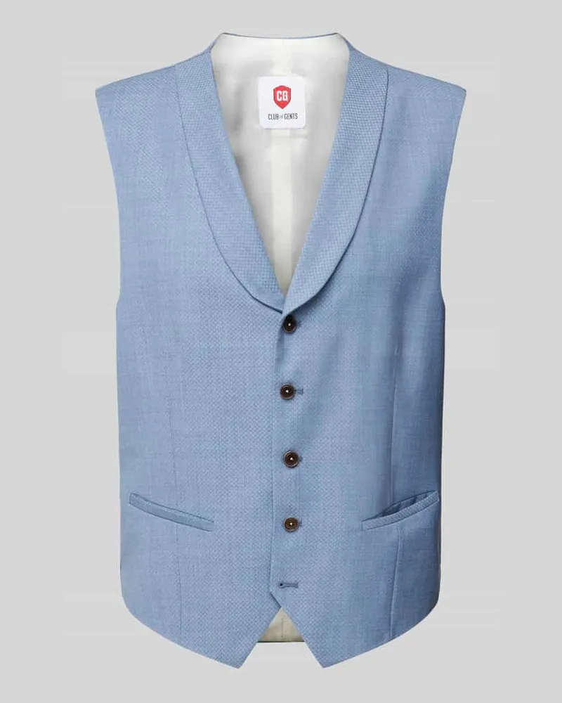 CG Weste mit Reverskragen Modell 'PHILIPP Hellblau