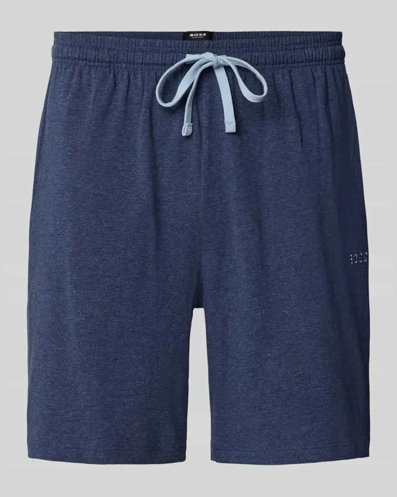 HUGO BOSS Regular Fit Sweatshorts aus Baumwoll-Elasthan-Mix 