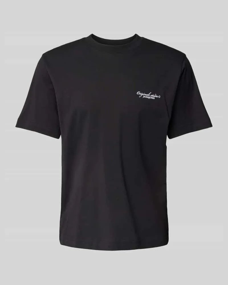 Jack & Jones T-Shirt mit Label-Print Modell 'BOSTON 