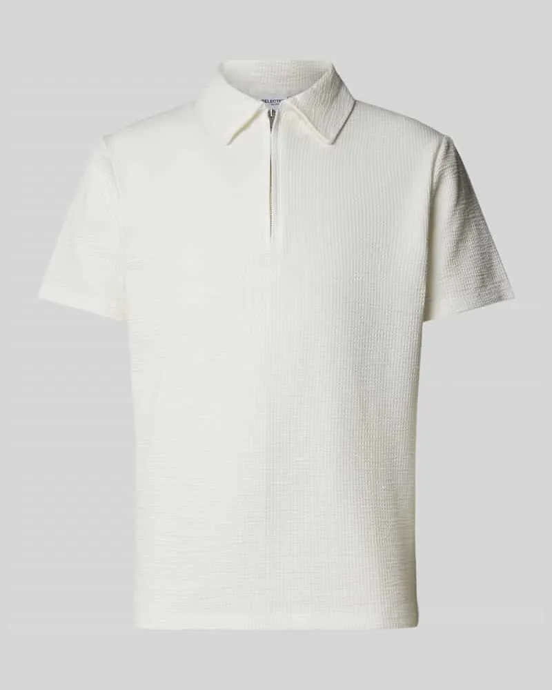 Selected Homme Poloshirt mit kurzem Reißverschluss Modell 'SANDER 