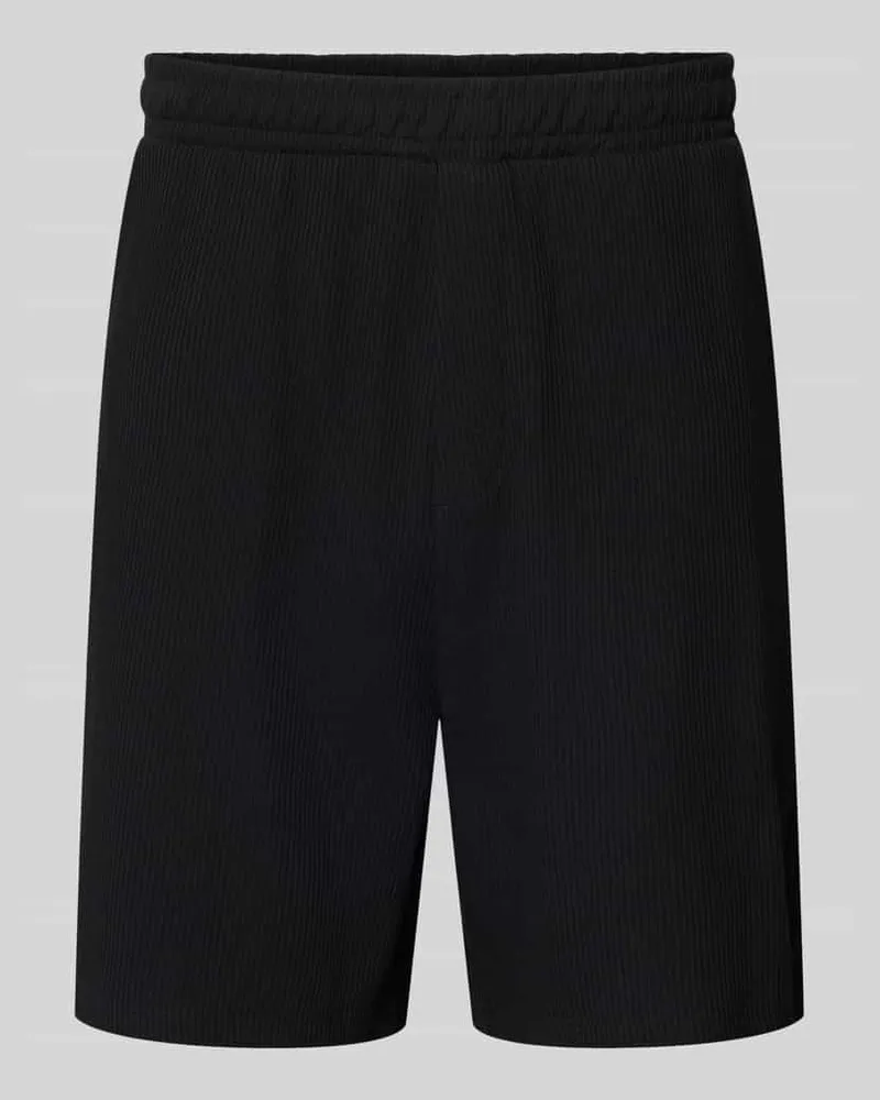 Tom Tailor Relaxed Fit Sweatshorts aus reiner Baumwolle Black