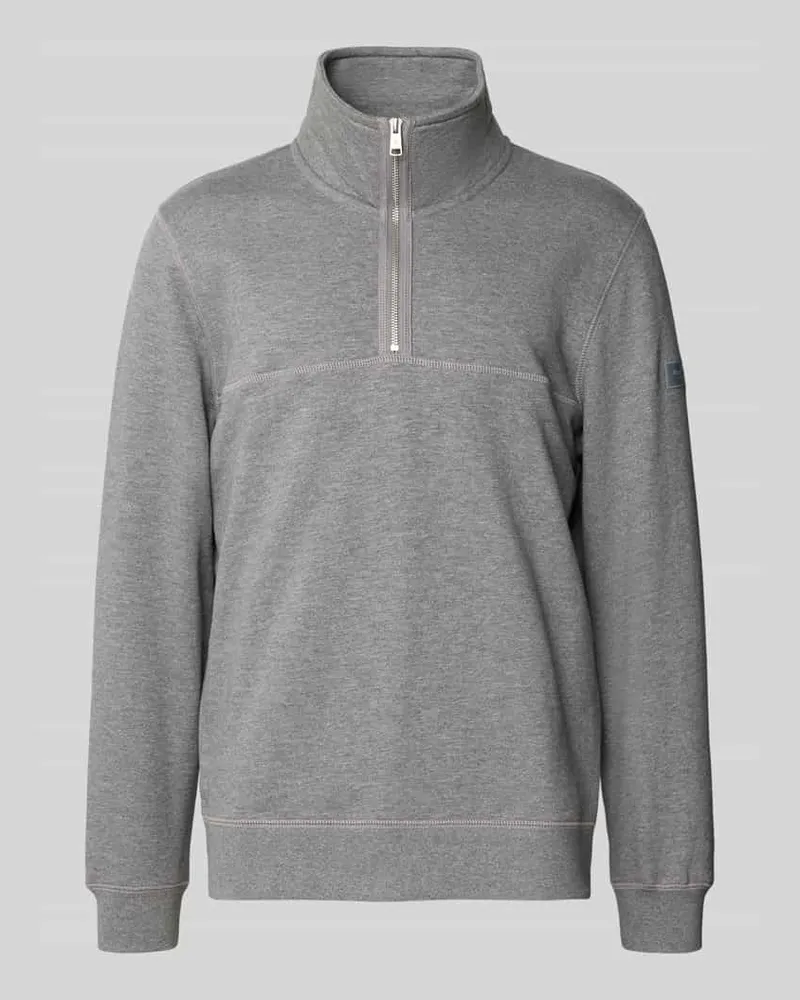 Marc O'Polo Regular Fit Sweatshirt aus reiner Baumwolle Dunkelgrau