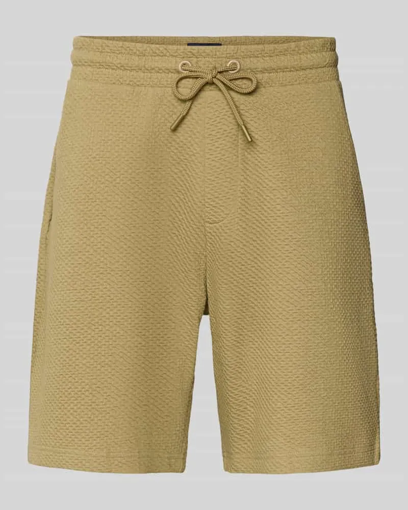 McNeal Relaxed Fit Sweatshorts mit Strukturmuster 