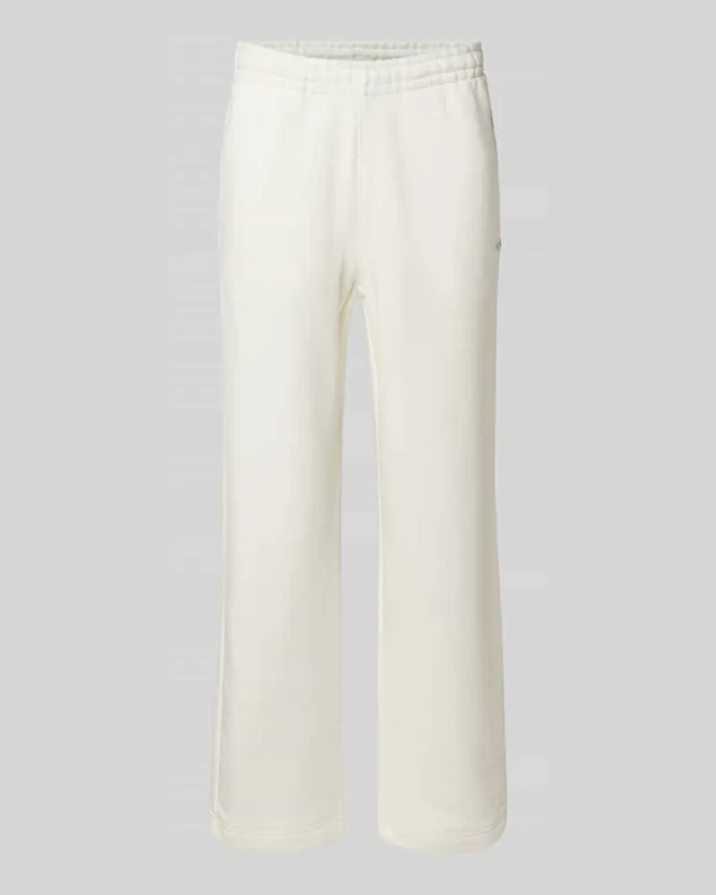 Lacoste Loose Fit Sweatpants aus reiner Baumwolle Offwhite