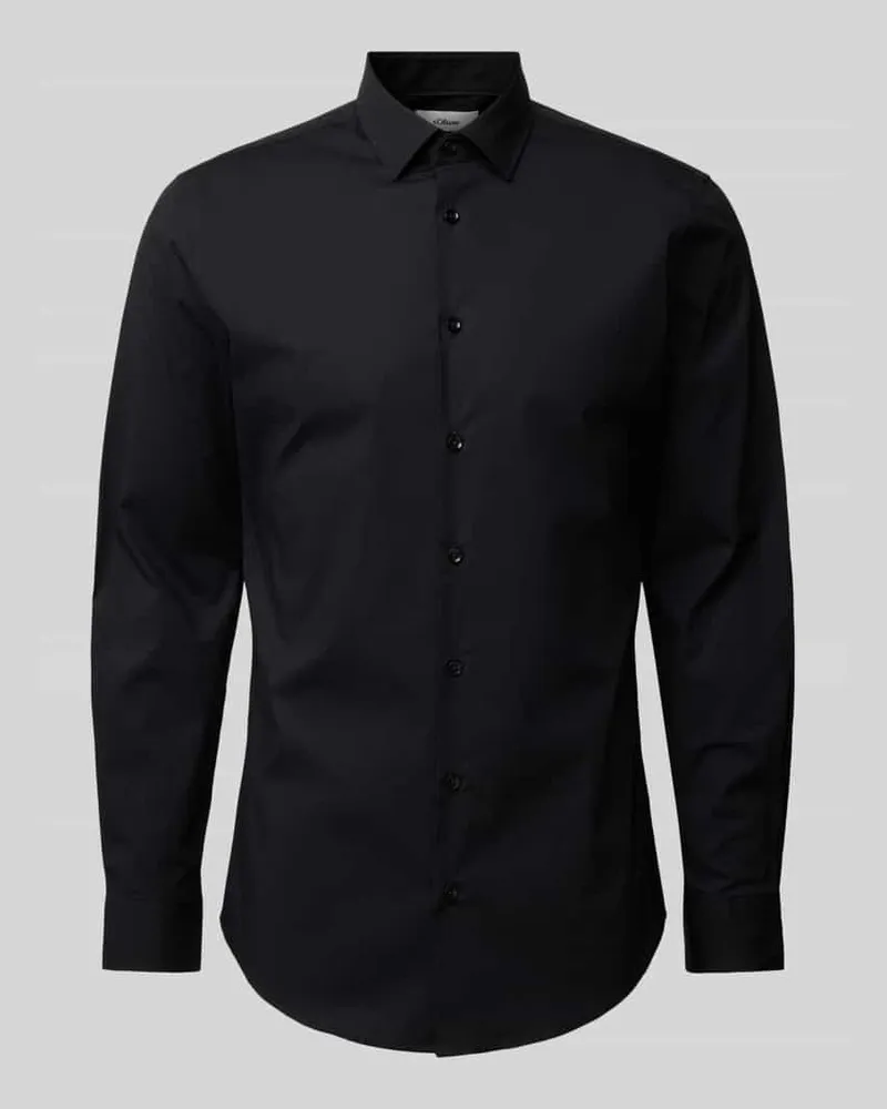 S.Oliver Regular Fit Businesshemd mit Stretch-Anteil 
