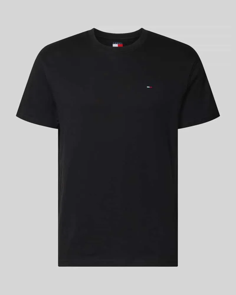 Tommy Hilfiger Regular Fit T-Shirt aus reiner Baumwolle Black