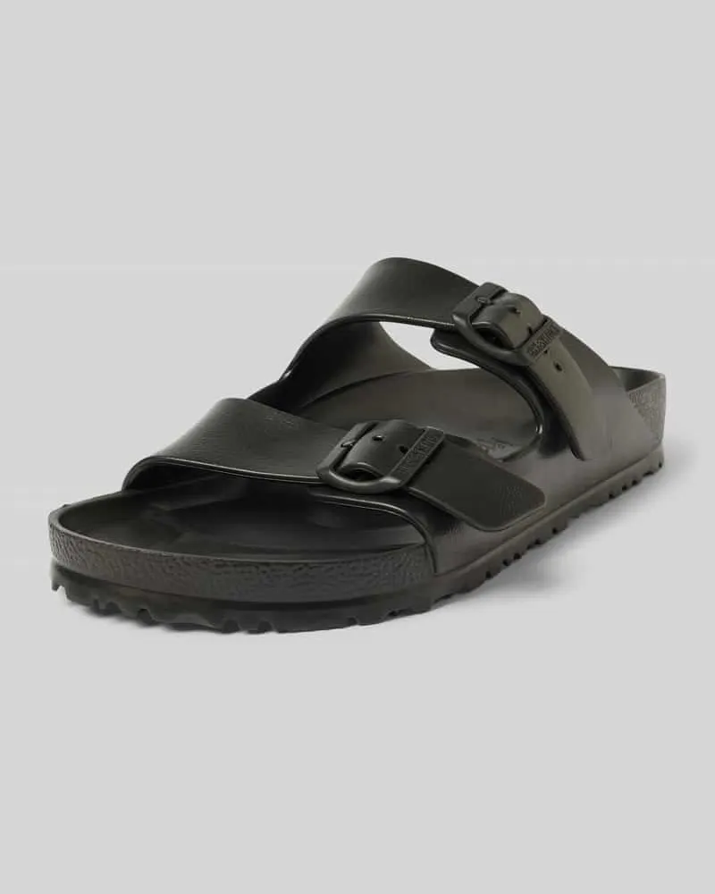 Birkenstock Slides mit Dornschließe Modell 'ARIZONA Black