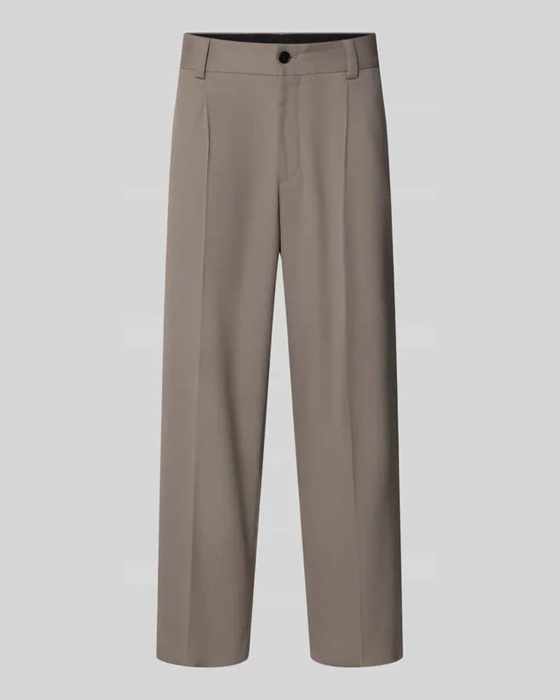 HUGO BOSS Regular Fit Anzughose mit Viskose-Anteil Modell 'FLIPS251X Hellbraun