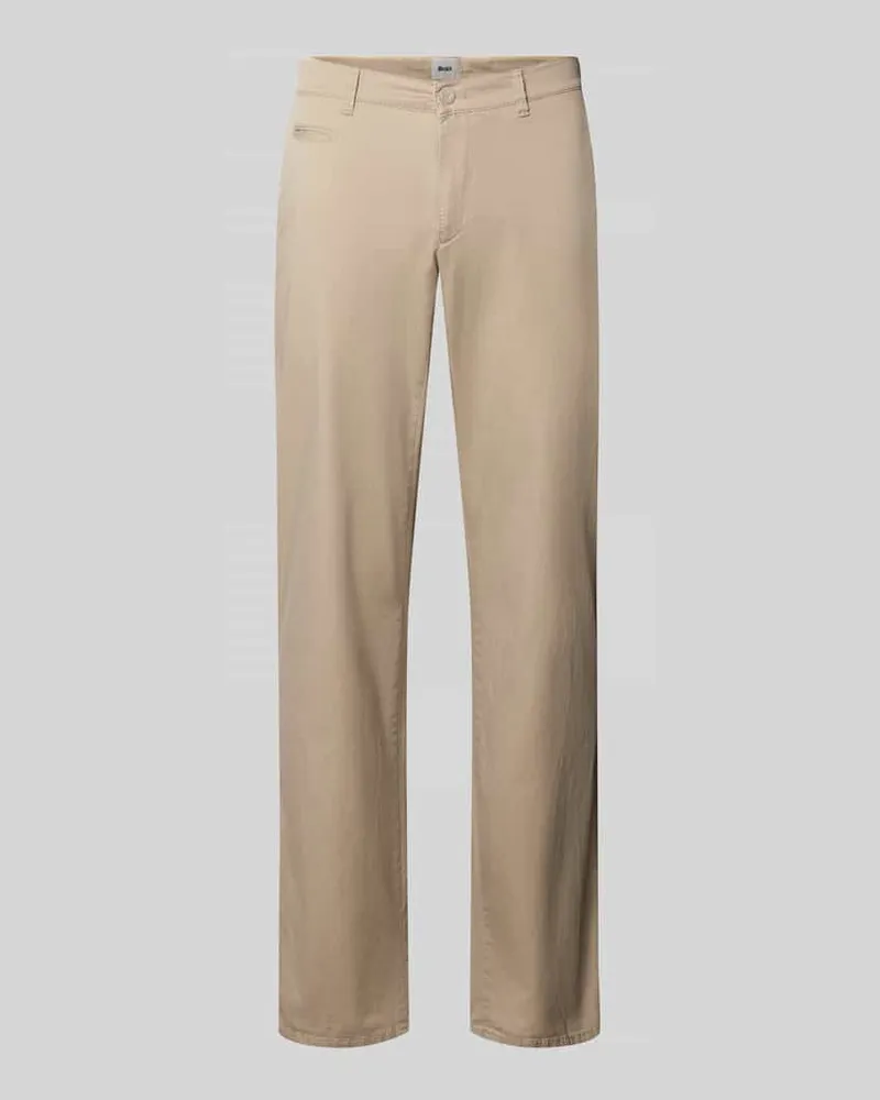 Brax Fein strukturierte Hose Modell 'Fabio Beige